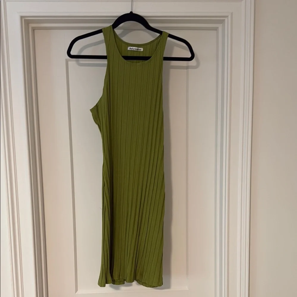 Reformation Ribbed Mini Dress - Picture 1 of 5